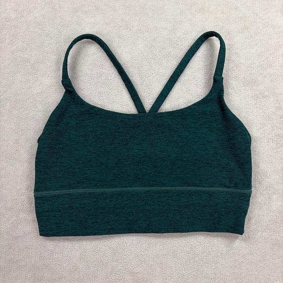 Vuori Other - Vuori Long Line Elevation Bra Women Small Forest Green Strappy Back  Activewear